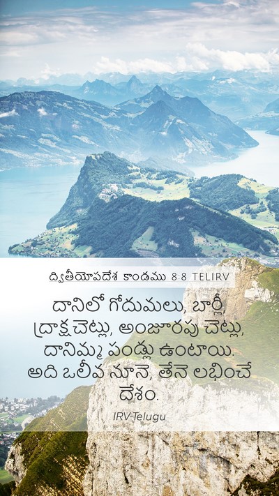 ద్వితీయోపదేశ కాండము 8:8 TELIRV Bible Verse Image