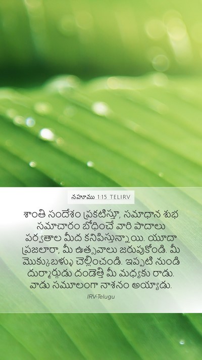 నహూము 1:15 TELIRV Bible Verse Image