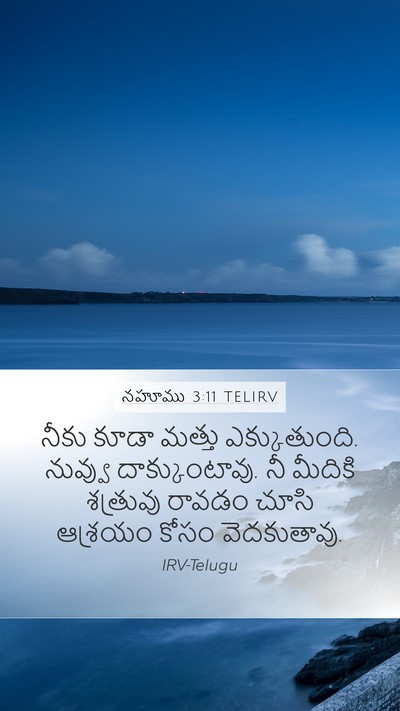 నహూము 3:11 TELIRV Bible Verse Image