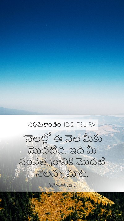 నిర్గమకాండం 12:2 TELIRV Bible Verse Image