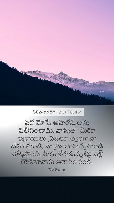 నిర్గమకాండం 12:31 TELIRV Bible Verse Image