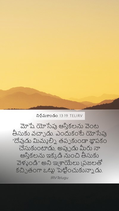 నిర్గమకాండం 13:19 TELIRV Bible Verse Image