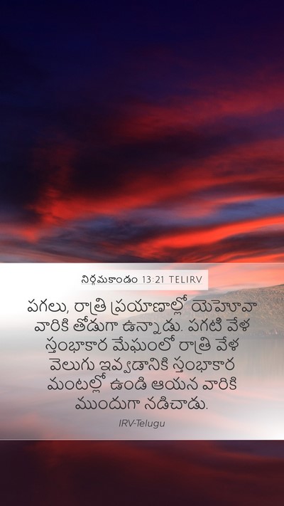 నిర్గమకాండం 13:21 TELIRV Bible Verse Image