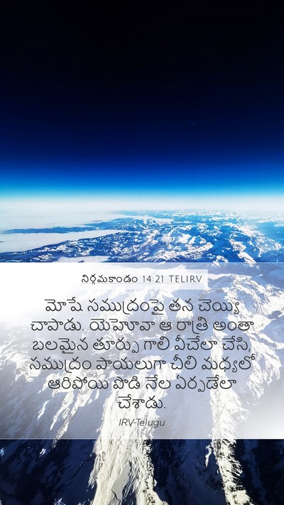 నిర్గమకాండం 14:21 TELIRV Bible Verse Image