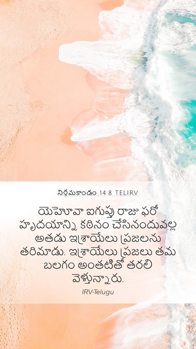నిర్గమకాండం 14:8 TELIRV Bible Verse Image