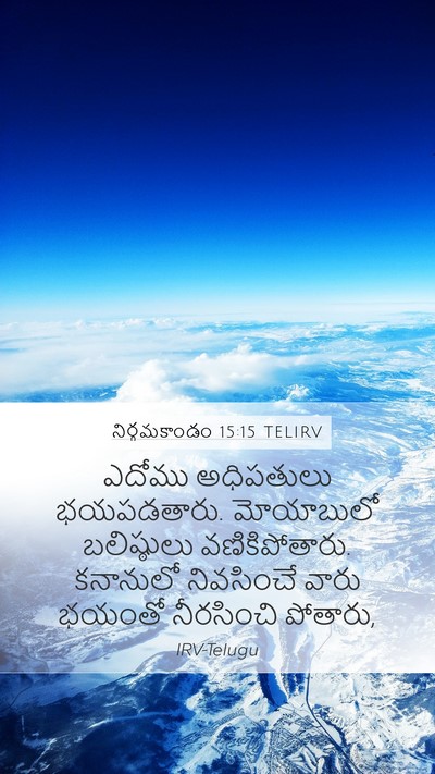 నిర్గమకాండం 15:15 TELIRV Bible Verse Image