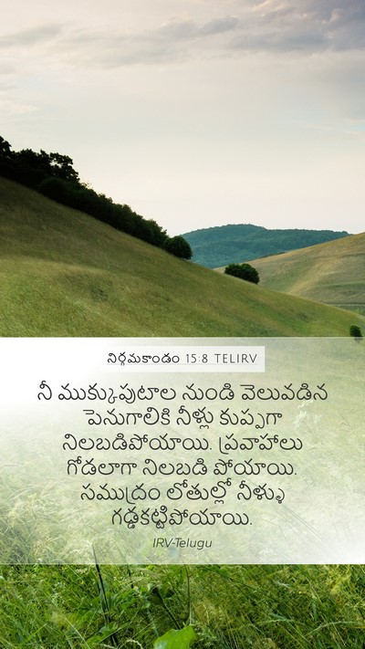 నిర్గమకాండం 15:8 TELIRV Bible Verse Image