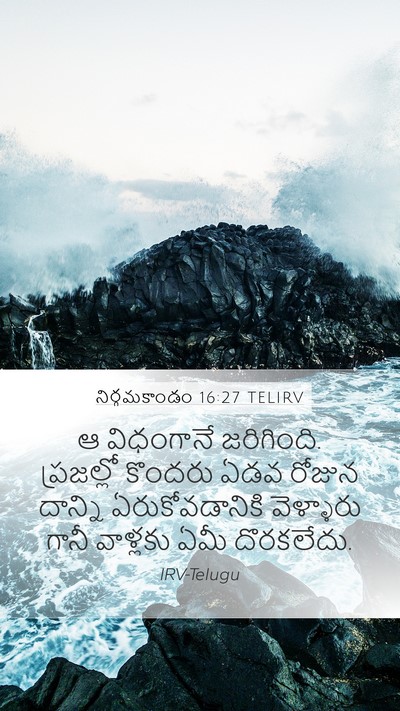 నిర్గమకాండం 16:27 TELIRV Bible Verse Image