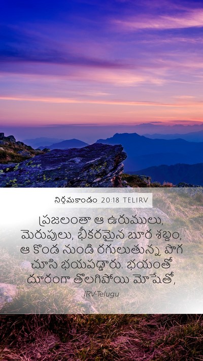 నిర్గమకాండం 20:18 TELIRV Bible Verse Image
