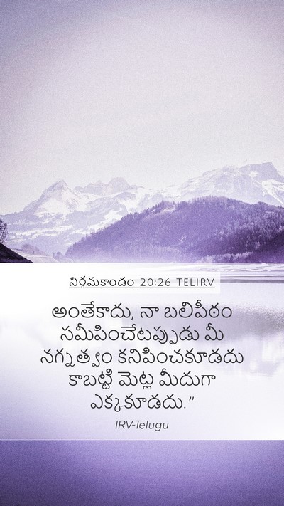 నిర్గమకాండం 20:26 TELIRV Bible Verse Image