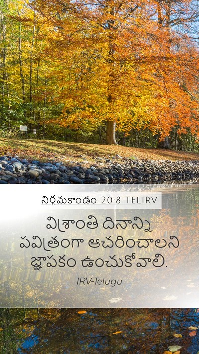 నిర్గమకాండం 20:8 TELIRV Bible Verse Image
