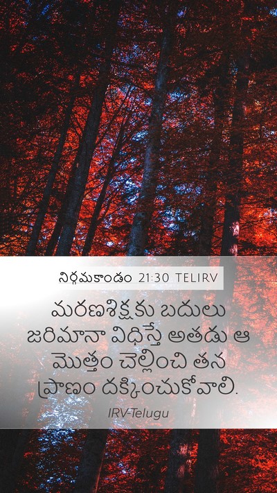 నిర్గమకాండం 21:30 TELIRV Bible Verse Image