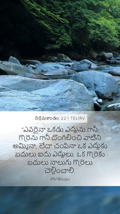 నిర్గమకాండం 22:1 TELIRV Bible Verse Image