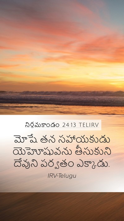 నిర్గమకాండం 24:13 TELIRV Bible Verse Image