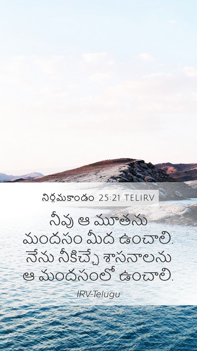 నిర్గమకాండం 25:21 TELIRV Bible Verse Image