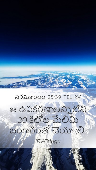 నిర్గమకాండం 25:39 TELIRV Mobile Phone Wallpaper - ఆ ఉపకరణాలన్నిటిని - Mobile Bible Verse Wallpaper