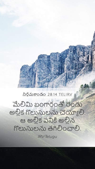 నిర్గమకాండం 28:14 TELIRV Bible Verse Image