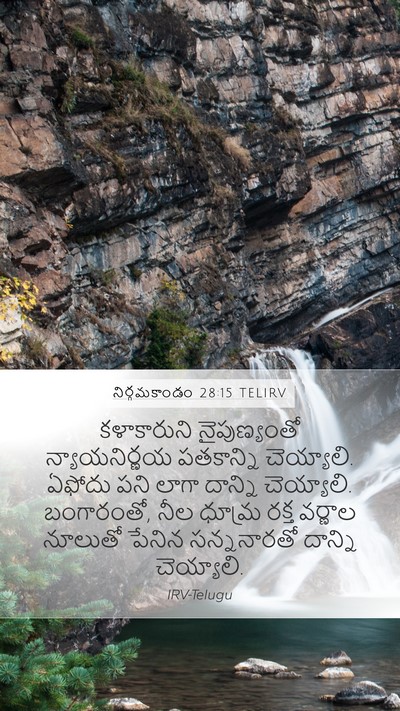 నిర్గమకాండం 28:15 TELIRV Bible Verse Image