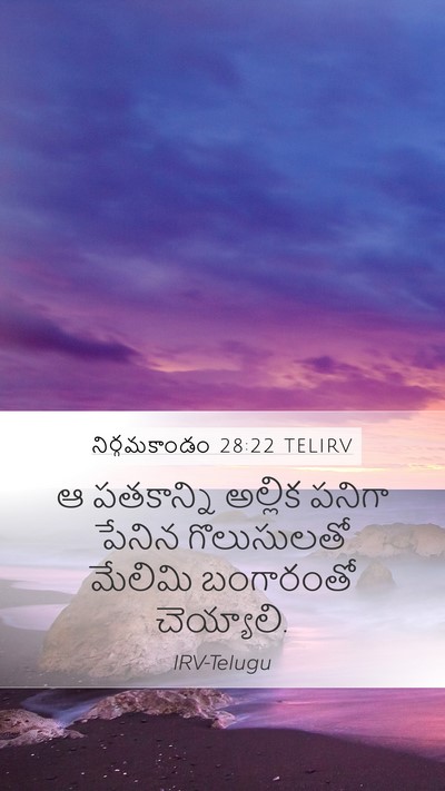 నిర్గమకాండం 28:22 TELIRV Bible Verse Image