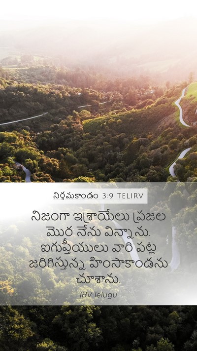 నిర్గమకాండం 3:9 TELIRV Bible Verse Image