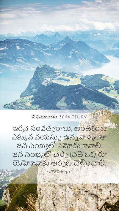 నిర్గమకాండం 30:14 TELIRV Bible Verse Image