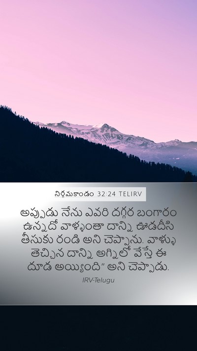నిర్గమకాండం 32:24 TELIRV Bible Verse Image