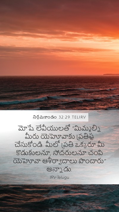 నిర్గమకాండం 32:29 TELIRV Bible Verse Image
