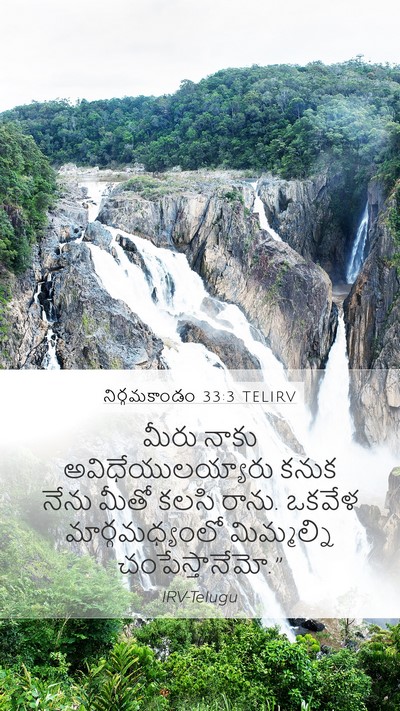 నిర్గమకాండం 33:3 TELIRV Bible Verse Image