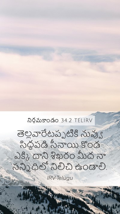 నిర్గమకాండం 34:2 TELIRV Bible Verse Image