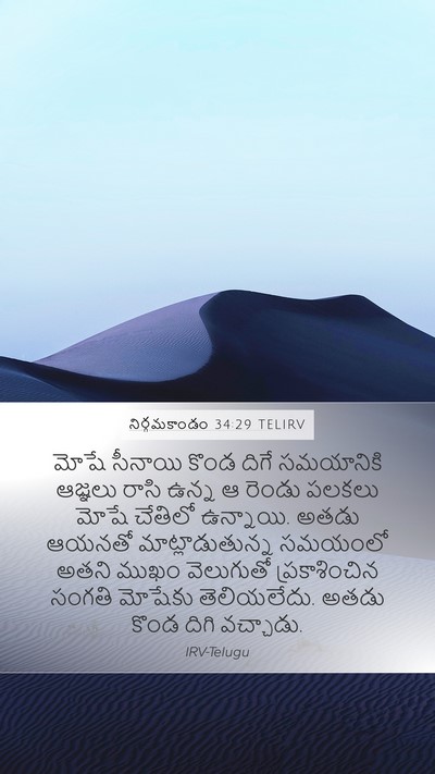 నిర్గమకాండం 34:29 TELIRV Bible Verse Image