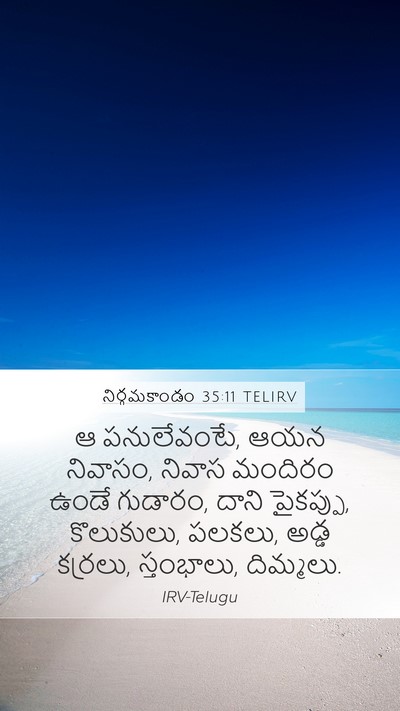 నిర్గమకాండం 35:11 TELIRV Bible Verse Image