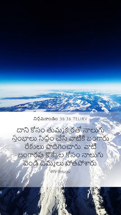 నిర్గమకాండం 36:36 TELIRV Bible Verse Image