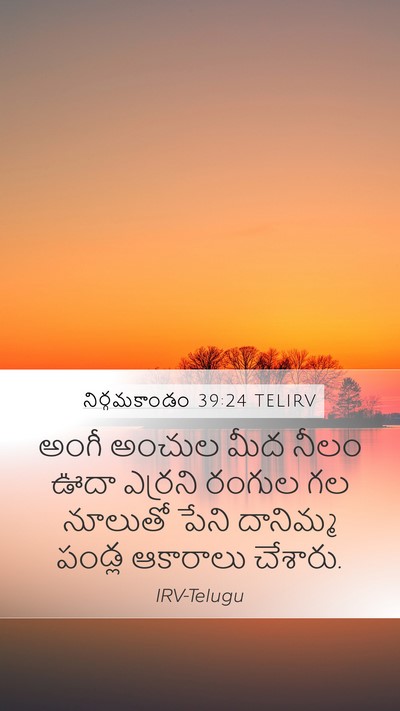 నిర్గమకాండం 39:24 TELIRV Bible Verse Image