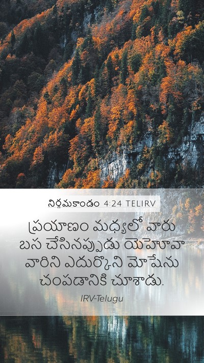 నిర్గమకాండం 4:24 TELIRV Bible Verse Image