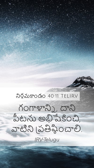నిర్గమకాండం 40:11 TELIRV Bible Verse Image