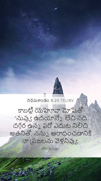 నిర్గమకాండం 8:20 TELIRV Bible Verse Image