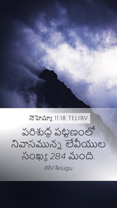 నెహెమ్యా 11:18 TELIRV Bible Verse Image