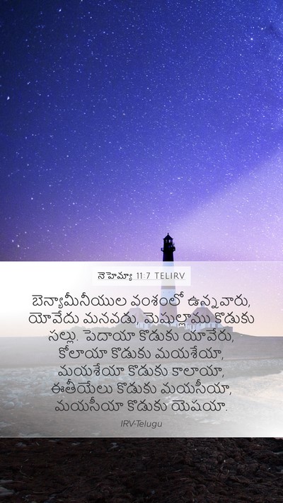 నెహెమ్యా 11:7 TELIRV Bible Verse Image