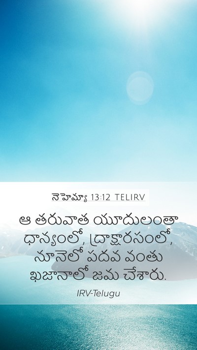 నెహెమ్యా 13:12 TELIRV Bible Verse Image