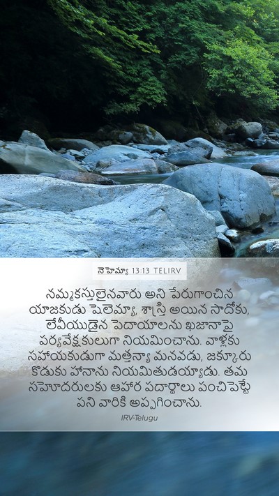 నెహెమ్యా 13:13 TELIRV Bible Verse Image
