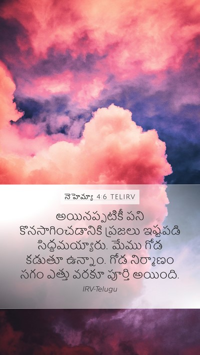 నెహెమ్యా 4:6 TELIRV Bible Verse Image