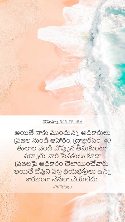 నెహెమ్యా 5:15 TELIRV Bible Verse Image