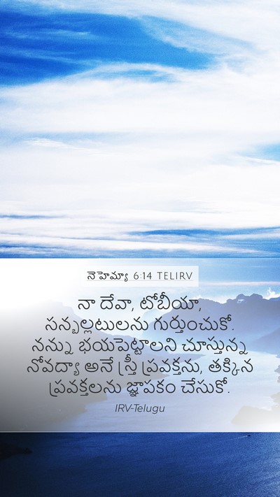 నెహెమ్యా 6:14 TELIRV Bible Verse Image