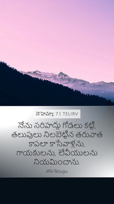 నెహెమ్యా 7:1 TELIRV Bible Verse Image
