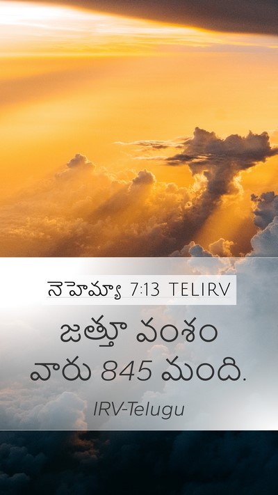 నెహెమ్యా 7:13 TELIRV Mobile Phone Wallpaper - జత్తూ వంశం వారు 845 - Mobile Bible Verse Wallpaper