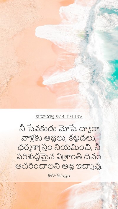 నెహెమ్యా 9:14 TELIRV Bible Verse Image