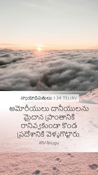 న్యాయాధిపతులు 1:34 TELIRV Bible Verse Image