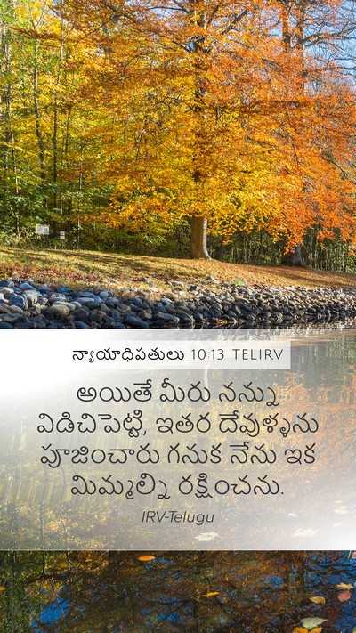 న్యాయాధిపతులు 10:13 TELIRV Bible Verse Image
