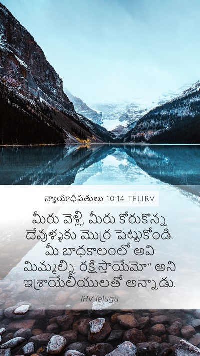 న్యాయాధిపతులు 10:14 TELIRV Mobile Phone Wallpaper - మీరు వెళ్లి, మీరు - Mobile Bible Verse Wallpaper