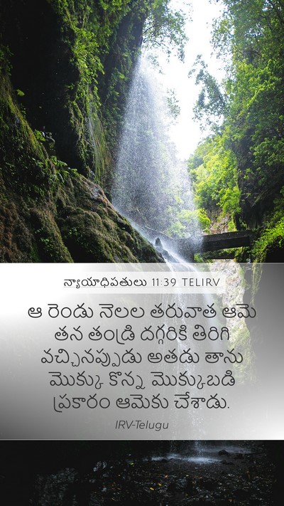న్యాయాధిపతులు 11:39 TELIRV Bible Verse Image